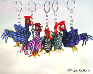 Rooster/Hen Keychain - Assorted